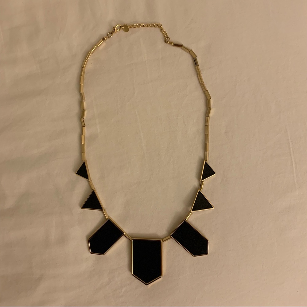 HOUSE OF HARLOW 1960 black & gold collar necklace - Picture 2 of 4